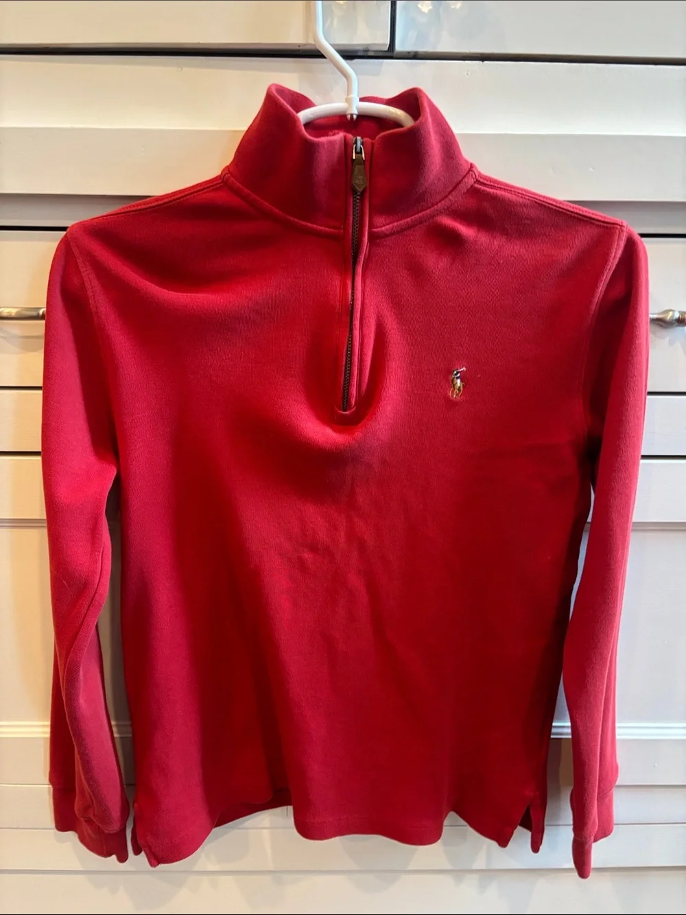 Ralph Lauren Crimson Quarter-Zip Pullover